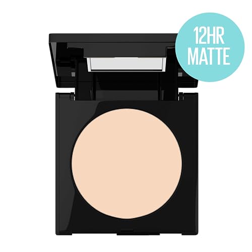 Maybelline Fit Me Matte + Poreless Pressed Face Powder Makeup & Setting Powder, Classic Beige, 1 Count