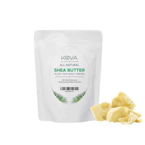 Organic Raw Unrefined African Shea Butter- 100% Pure Natural, 1Lb- Yellow