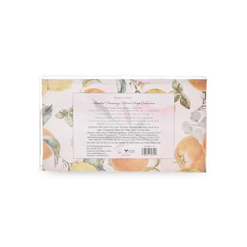 Set of 4 480ml Rectangle Foaming Soaps - Lemon Leaf, Sun Picked Orange, Eucalyptus Mint, and Fresh Basil