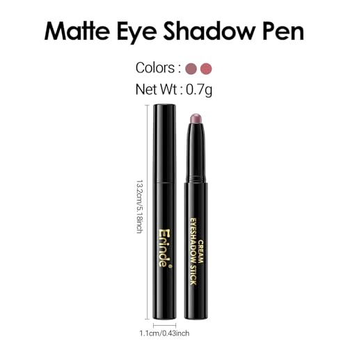 Erinde Smoky Mauve Eyeshadow Stick 16 - Waterproof Matte & Shimmer Cream Pencil