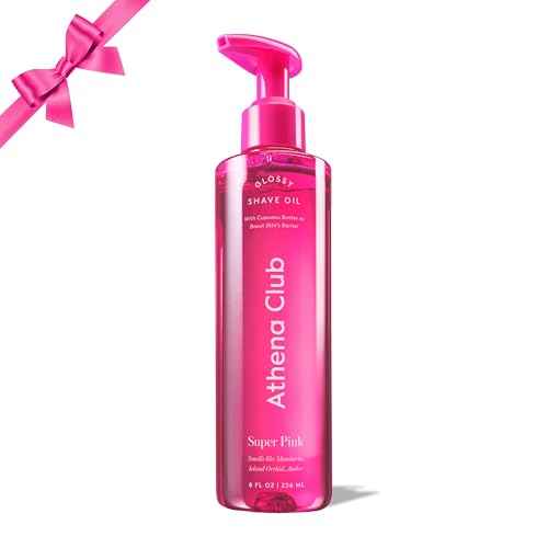 Athena Club Glossy Shave Oil for Women - Super Pink - 8 fl oz