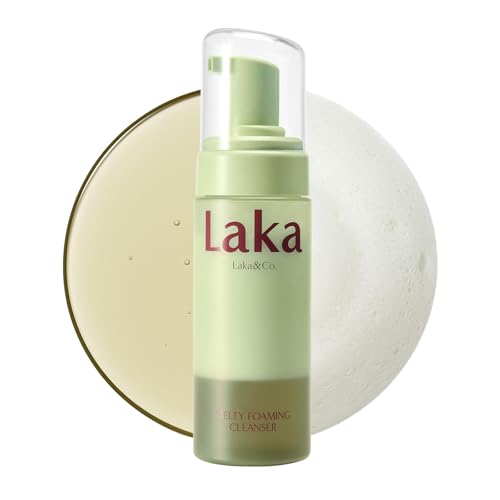 Laka Melty PDRN Oil Foam Cleanser, 145ml/4.9 fl.oz?, Gentle Face Cleanser for All Skin Types, Deep Cleaning, Hyaluronic Acid, Soft Bubble, Korean Skincare