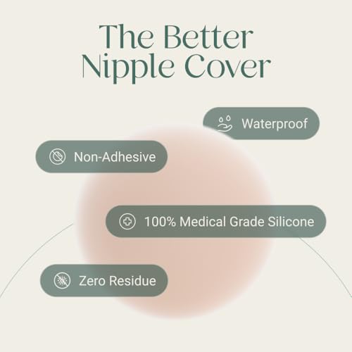 Miola Silicone Nipple Covers – Non-Adhesive, Reusable & Waterproof