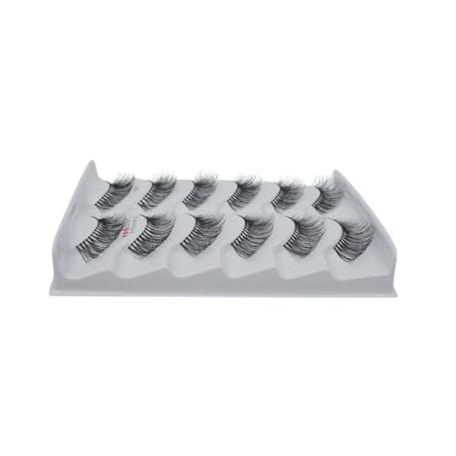 Red Cherry False Eyelashes #217 Black Human Hair - 6 Pairs