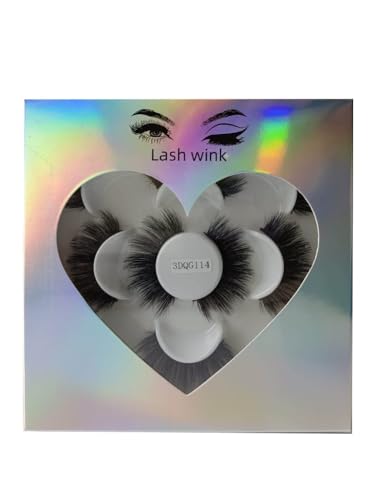 5 Pair 3D Russian Strip Lashes Fluffy Wispy Mink