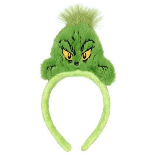 Bioworld Dr. Seuss GRINCH Costume Character Fabric Cosplay Hair Accessory Headband For Men And Women