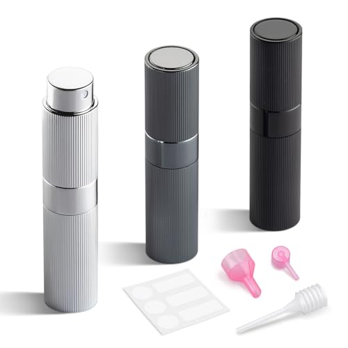 LISAPACK 8ML Refillable Perfume Atomizer Travel Spray Bottle