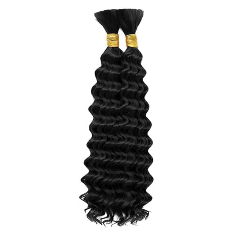 Freiuoke 20 Inch Deep Wave Human Braiding Hair - 2 Bundles