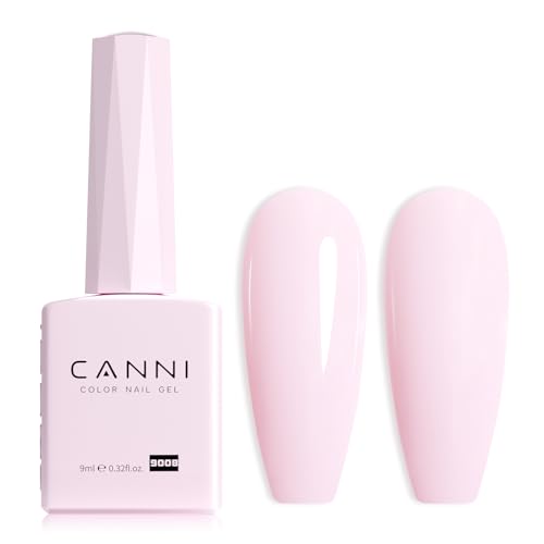 CANNI 9008 Pale Pink Gel Nail Polish – 1Pcs High-Gloss Soak-Off UV/LED