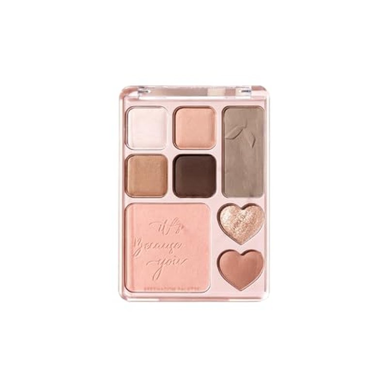 8-Color All-in-One Makeup Palette with Eyeshadow, Blush & Highlighter
