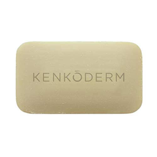 Kenkoderm Psoriasis Mineral Salt Soap with Argan Oil & Shea Butter, 4.25 oz, 1 Bar, Dermatologist Developed Skin Care for Soothing & Moisturizing Psoriasis, Eczema & Rosacea, Fragrance & Color Free