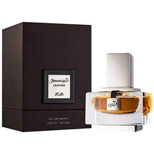 Rasasi Junoon Leather for Men Eau de Parfum Spray, 1.7 Ounce