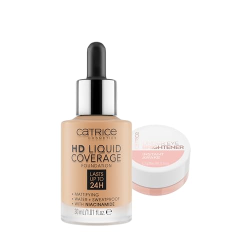 Catrice HD Liquid Foundation 42 + Eye Brightener Set