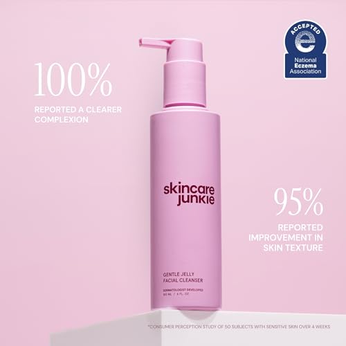 Jelly Facial Cleanser, Purifying Gel Cleanser, for Normal to Oily Skin with Hyaluronic Acid, Ceramides, Niacinamide, No Synthetic Fragrance, Dermatologist developed, 6 OZ