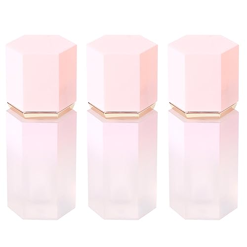 3 Pcs 7ml Liquid Blush Bottles Pink Plastic Lip Glaze Tubes Empty Refillable Lip Balm Vials Makeup Liquid Lipstick Containers for DIY Cosmetic Makeup Liquid Blush Samples