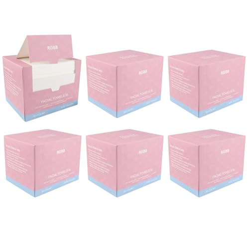 RGBB Clean Face Towels 10"¡¿12", Disposable, Ultra-Absorbent, Hypoallergenic & Soft Makeup Remover Dry Wipes, Pamper Your Face, Hygienic Towelettes, for All Skin Types£¨300 Count£©