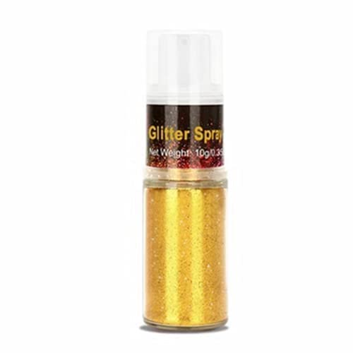 Go Ho Gold Glitter Spray for Hair & Body, Festival Sparkle Powder, 10g