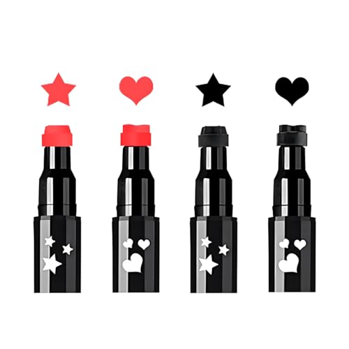 Linble Stamp Eyeliner Set - 2-in-1 Red & Black Liquid Eye Pens