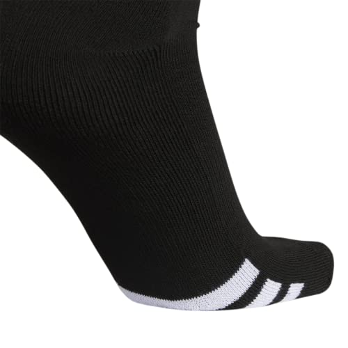 adidas Rivalry Soccer Socks Cushioned Over The Calf (OTC) (2-Pair), Black/White, X-Small