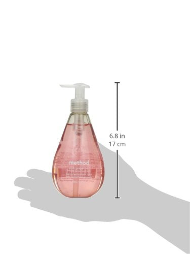 Method Gel Hand Soap, Pink Grapefruit, Biodegradable Formula, 12 Fl Oz (Pack of 6)