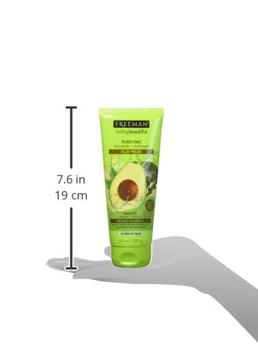 Freeman Feeling Beautiful Facial Clay Masque Avocado & Oatmeal 6 oz