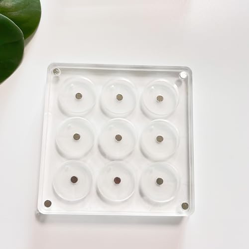 New Empty Acrylic DIY Your Own Magnetic Eyeshadow Palette All Transparent Elegant Eye Shadow Makeup Palette Make-up mixing palettes sold empty 26mm*9 holes