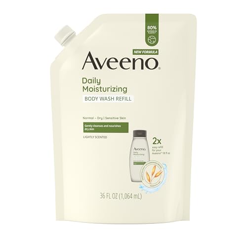 Aveeno Daily Moisturizing Body Wash, 36 fl oz Refill Pouch