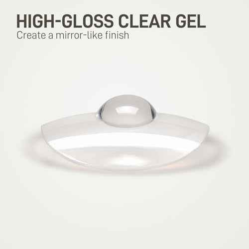 GAOY Crystal Gel Top Coat for Gel Nail Polish, 16ml No Wipe Clear Finish, High Shine for Long Lasting UV Light Cure Nail Art at Home