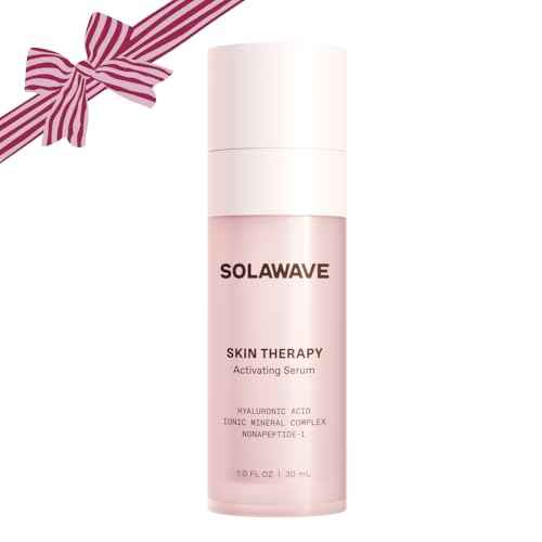 Solawave Wand Skin Therapy Activating Serum | Hyaluronic Acid and Peptides | Enhance Skincare Device Results | Hydrating Microcurrent Galvanic Current | Wrinkle Smoothing