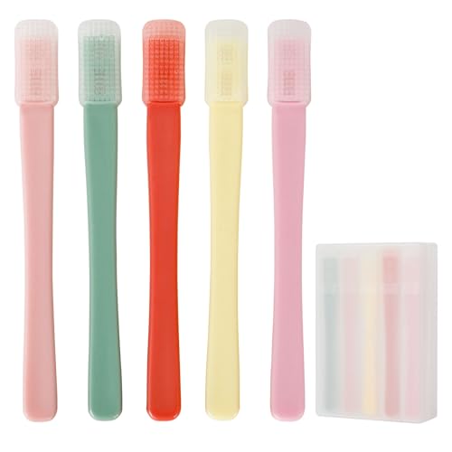 Eyelid Scrub Brush (5pcs), Soft Silicone Lid Scrub for Sensitive Eyes, Gentle Care for Blepharitis/MGD, Dry Eye Relief, Individually Packaged Reusable