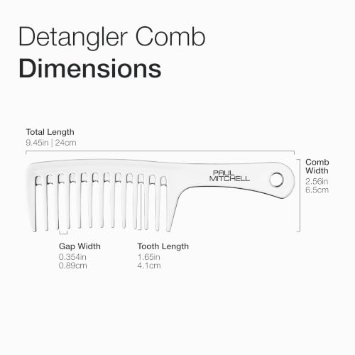 Paul Mitchell Wide Tooth Detangler Comb for Wet & Dry Hair