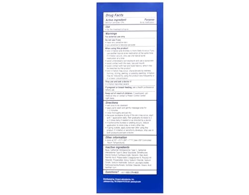 PanOxyl 10% Benzoyl Peroxide Acne Foaming Wash 5.5 oz Pack of 2 - Maximum Strength