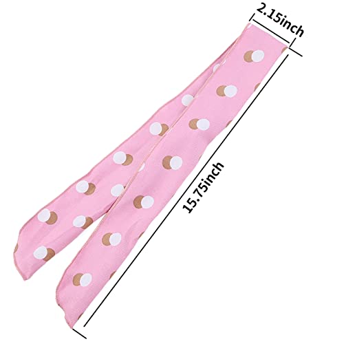 ONEYE Polka Dot Wire Headbands for Women - Pack of 8