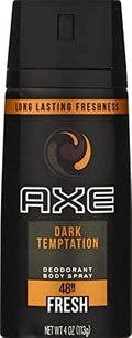 AXE Dark Temptation Body Spray for Men 4 Oz (Pack of 6)