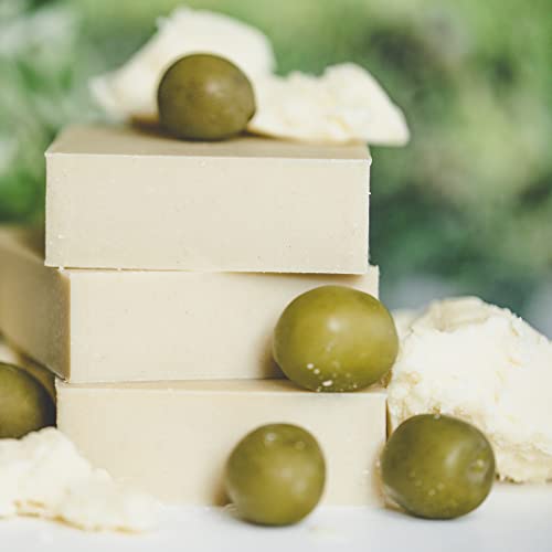 Chagrin Valley Natural Soap Bar - Organic Castile & Shea Butter - For Sensitive Skin and Itchy Skin Relief - Large 5.6 oz Unscented Bar Soap For Women and Men
