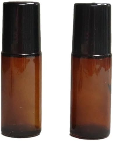 Zenarao 2Pcs 50ml Glass Roller Bottles for Essential Oils