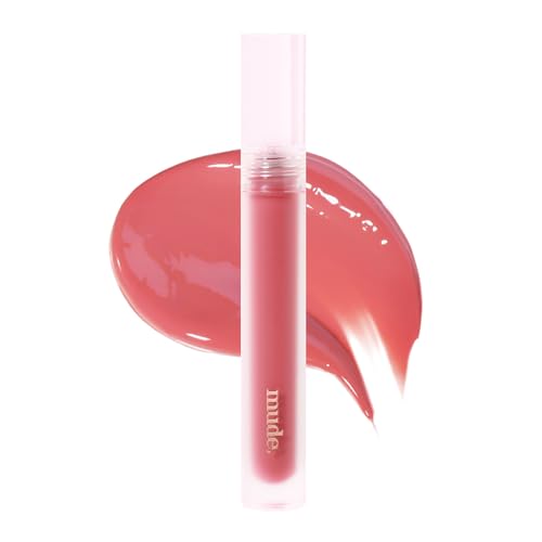 mude Glacé Lip Tint 01 Own pink Long-Lasting Liquid Stain Buildable Layer with Glossy Finish for Juicy Glowy Lips K-Beauty K-Cosmetics