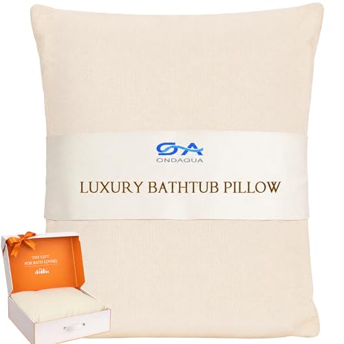 Luxury Bathtub Pillow with Skin-Friendly Mesh, Adjustable Support, Non-Slip, Washable for Spa & Relaxation