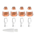 4 Pack Replacement Heads Compatible with Flawless Eyebrow Hair Remover Tool for Women, Rose Gold with a clean brush