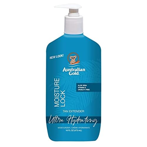 Australian Gold Moist Lock Tan Extender 16 Ounce Pump (473ml) (6 Pack)