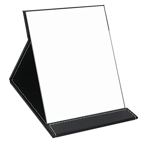 EFAILY Folding Travel Mirror, Portable PU Leather Vanity Makeup Mirror