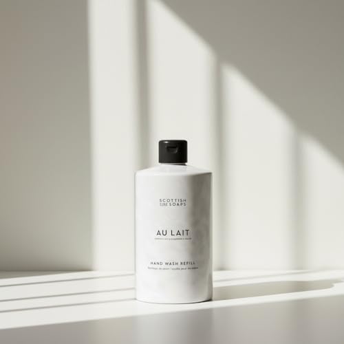Scottish Fine Soaps Au Lait Collection Hand Wash Refill, Vegan, Oat and Chamomile Milk, Chocolate and Coconut Scent, 750ml