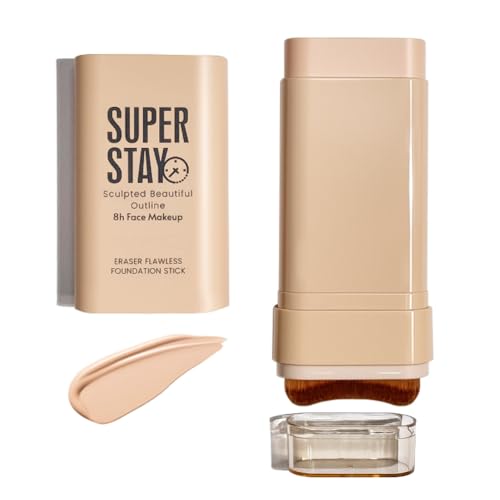 Flawless Foundation Stick with Built-in Brush – Full Coverage Concealer