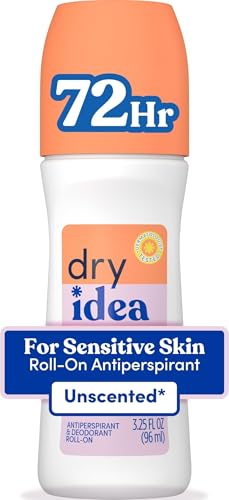 Unscented Roll-On Deodorant for Women - 72-Hour Odor Protection, Hypoallergenic, 3.25oz