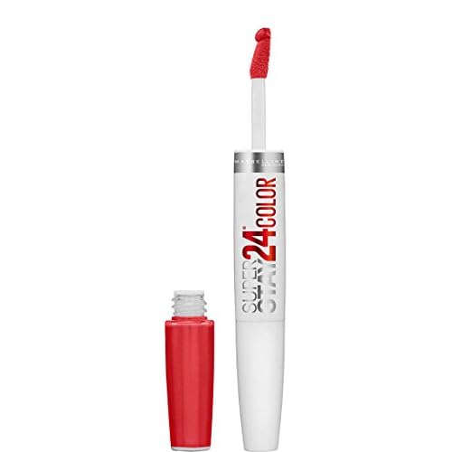 Maybelline New York SuperStay 24 2-Step Liquid Lipstick Makeup, Steady Red-Y, 1 kit