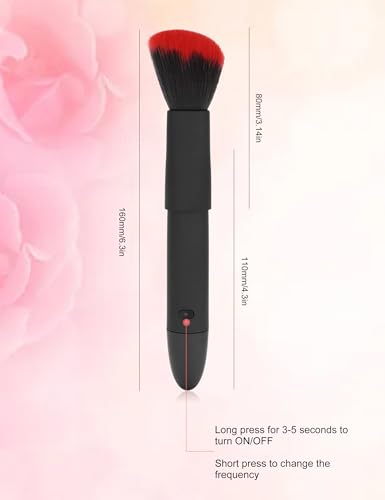 Rechargeable Electric Makeup Brush with 10 Speeds for Blending, Contouring & Highlighting