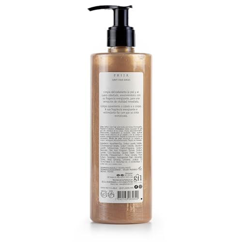 Prija Vitalizing Creamy Bath Foam, Pearly Texture for Radiance Boost, Gently Cleanses and Moisturizes The Skin with Ginseng Extract 2 x 12.85 Fl. Oz