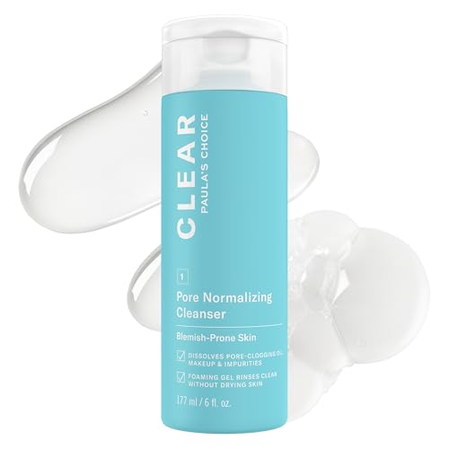 Paula's Choice CLEAR Pore Normalizing Acne Facial Cleanser 6oz - Gentle, Oil-Free Acne Treatment for Sensitive Skin