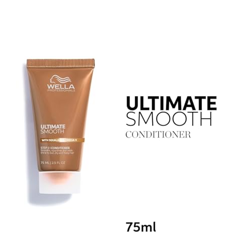Wella Professionals ULTIMATE SMOOTH Shampoo + Conditioner Bundle Set | Hair Care Treatment for Dry & Frizzy Hair with Squalane & Omega 9 | Various Sizes