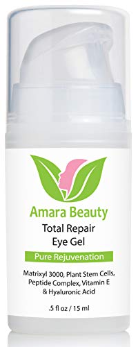 Amara Beauty Eye Cream Gel - Dark Circles, Puffiness & Wrinkles, 0.5 oz